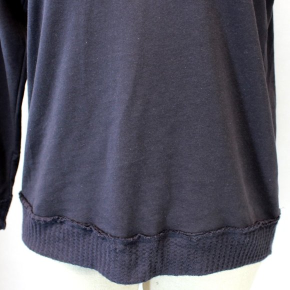 Knox Rose Coal Gray Boho Floral Embroidered Pullover Sweatshirt XL - Picture 6 of 10